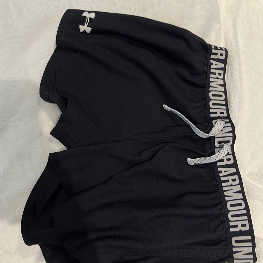 Black Under Armour Girl 3” Athletic Shorts